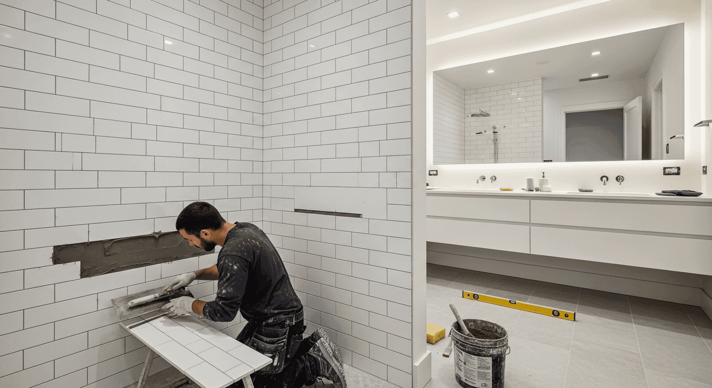 How to Build an ADU, Day 13: Bathroom Tile & Shower