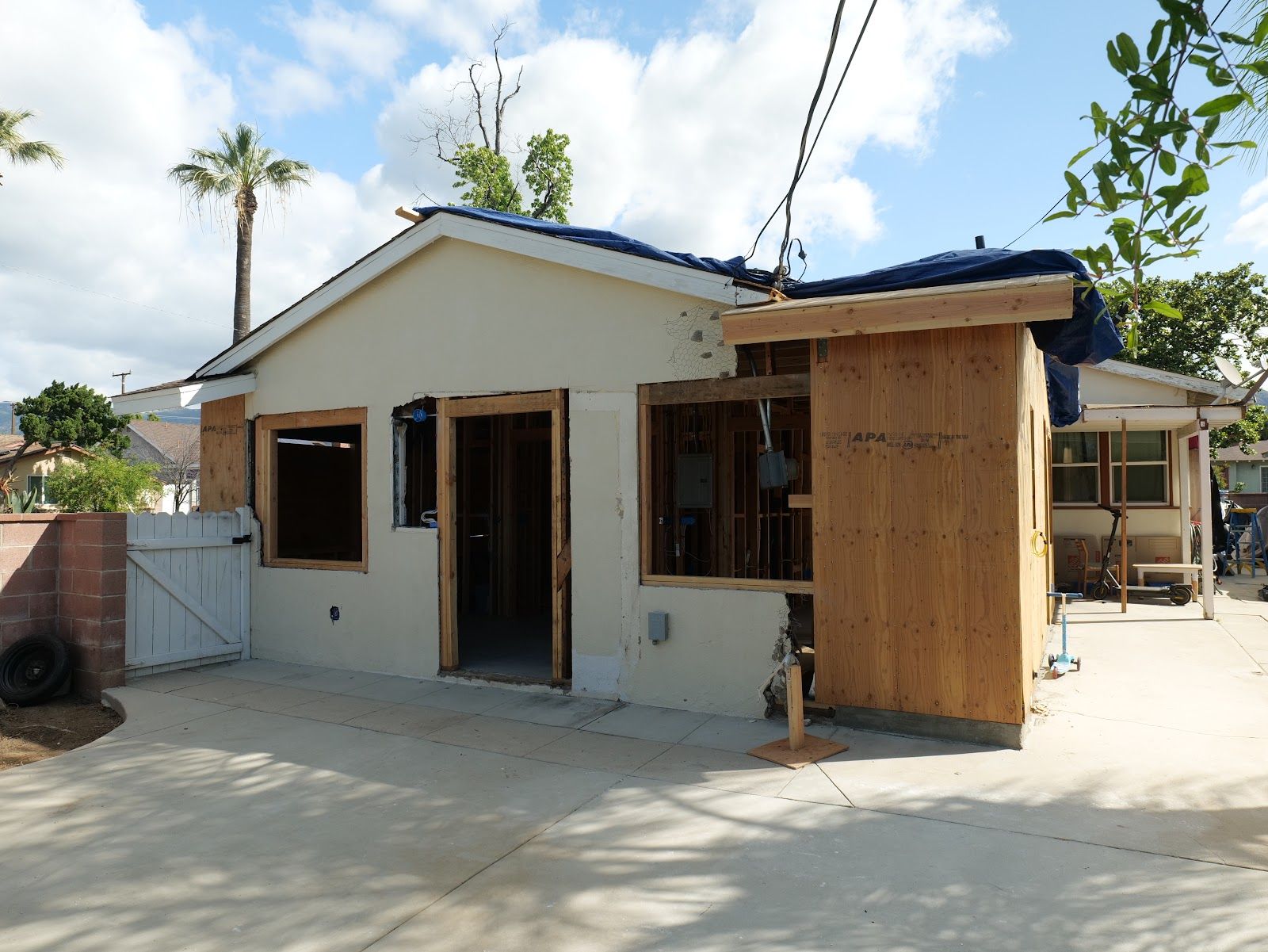 N Huntington St, San Fernando — Framing and exterior — project photo 1