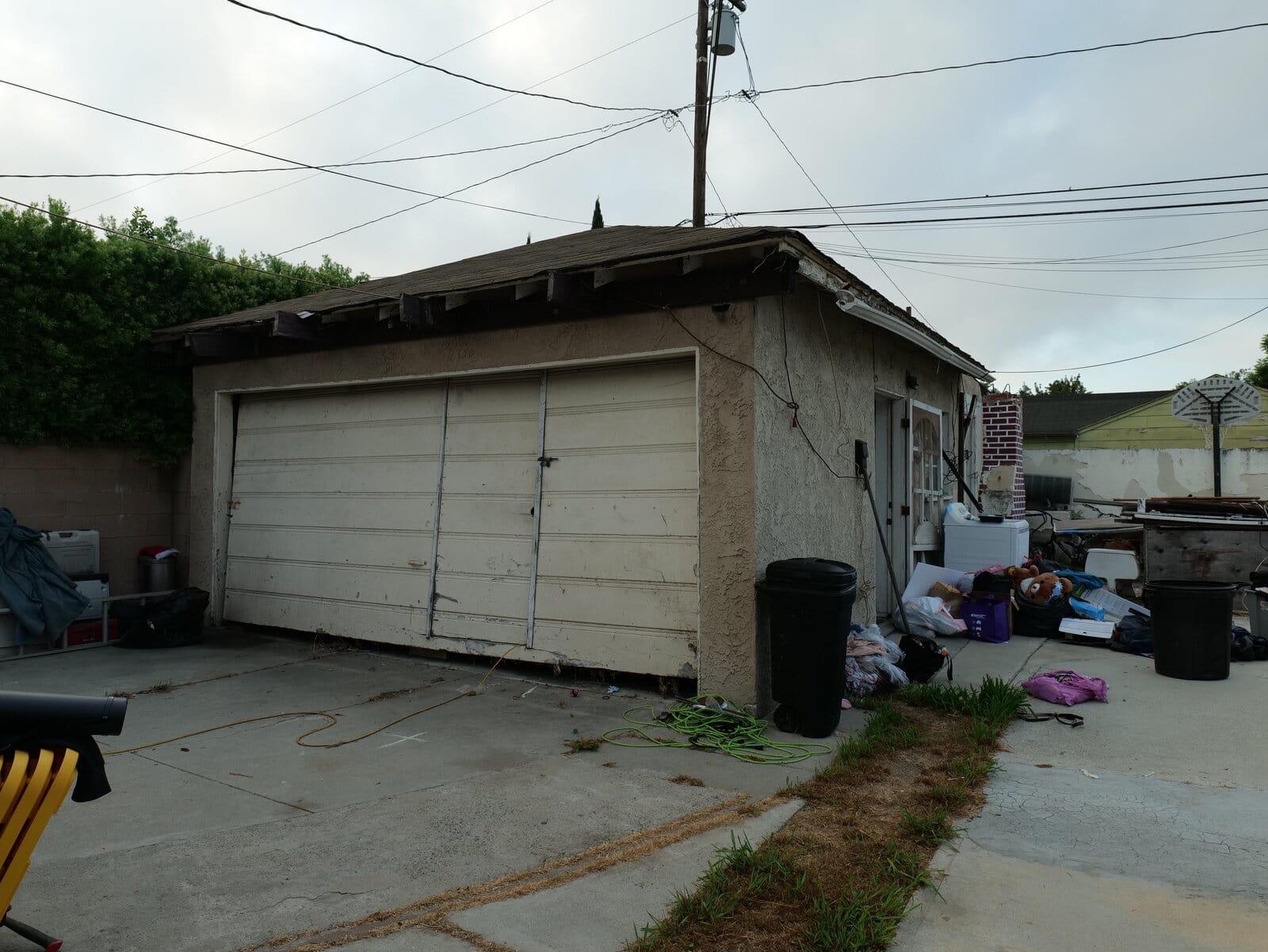 Harding St Garage Conversion in Long Beach, CA before construction