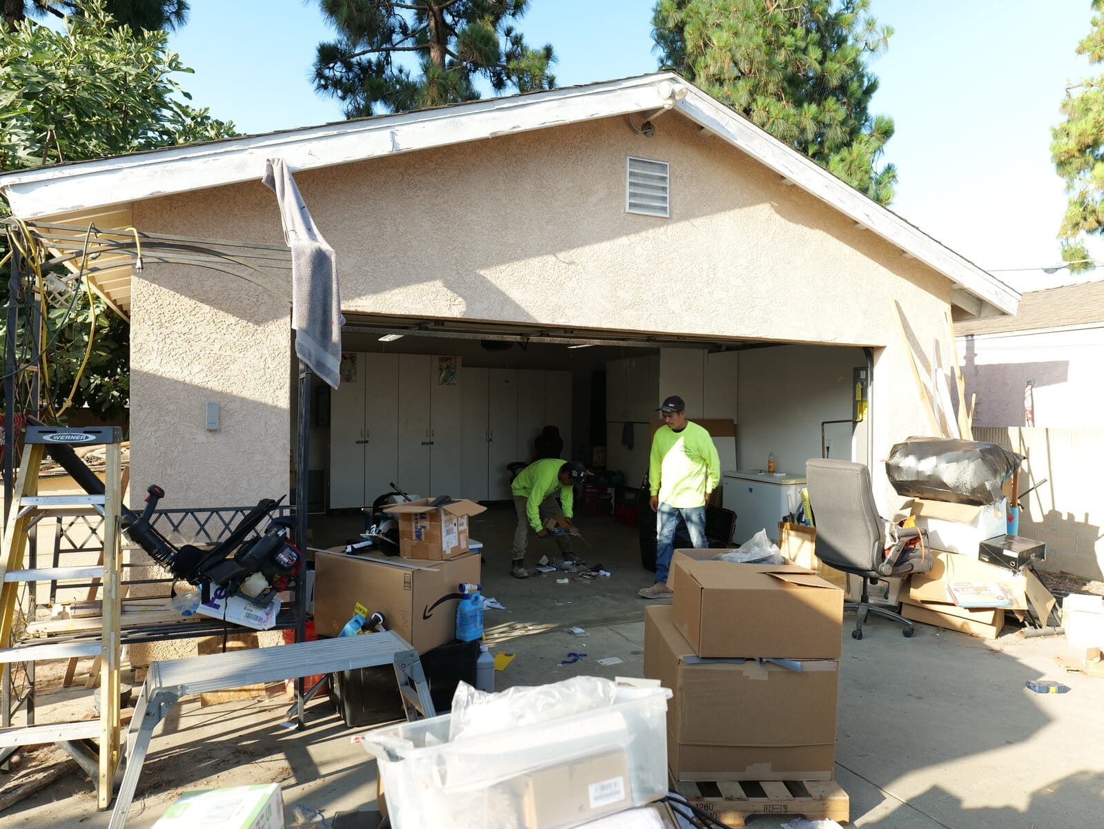 2nd St Garage Conversion in Santa Ana, CA before construction
